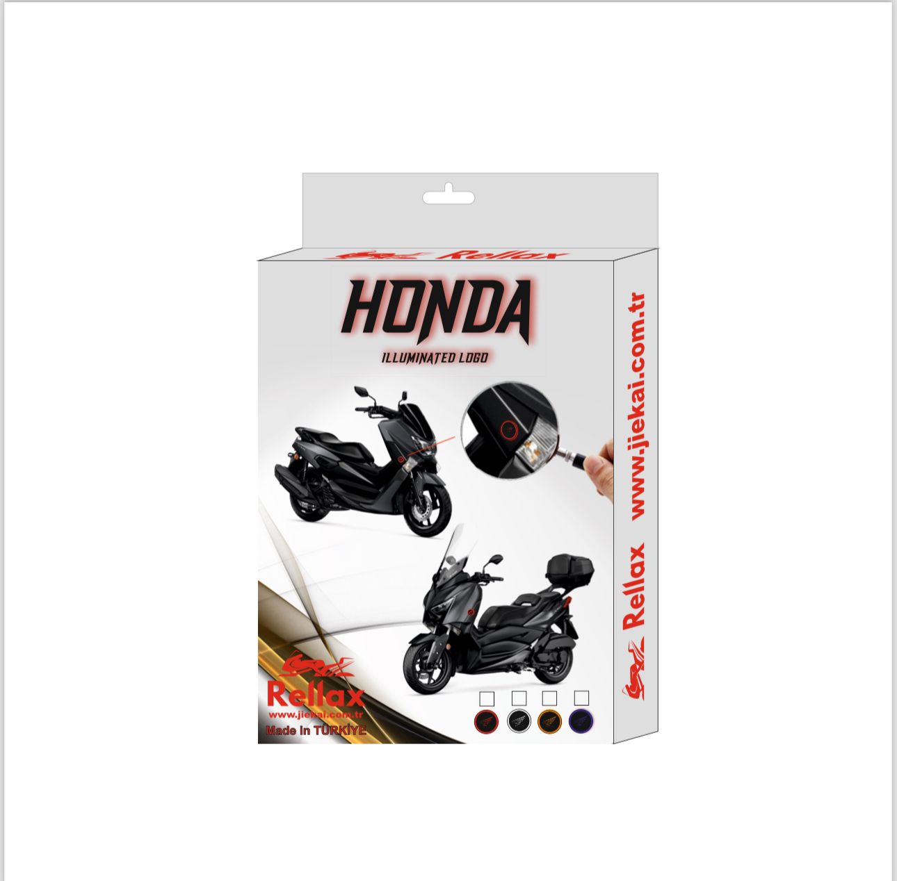 HONDA ışıklı LOGO / MAVİ /