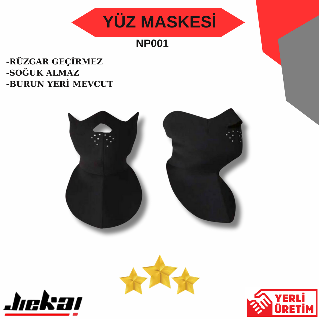 NP-001 MOTORCU YÜZ MASKESİ 