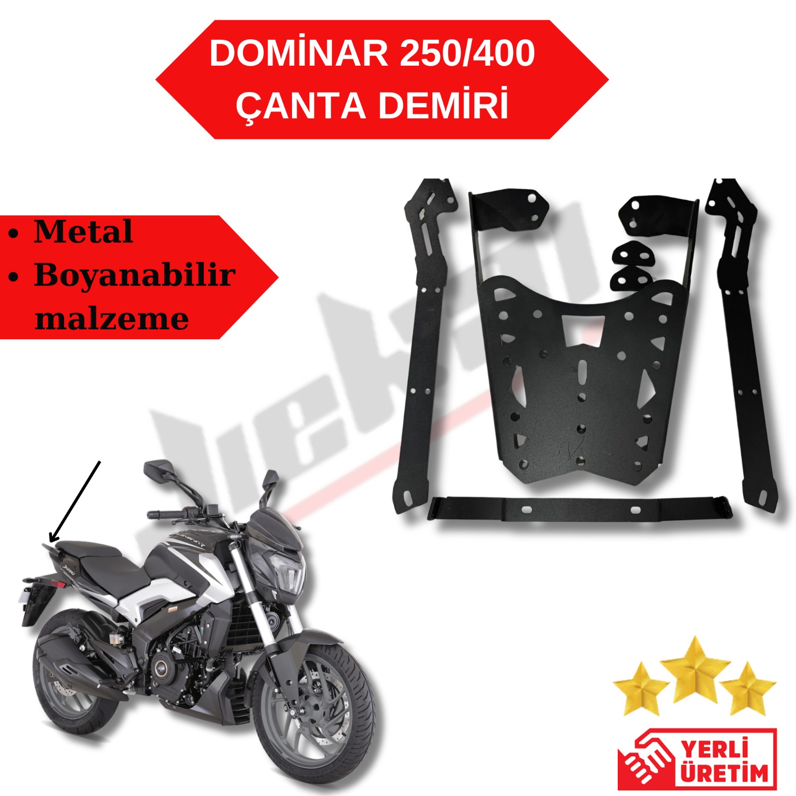 BAJAJ DOMİNAR 250/400 2017-2024 UYUMLU ÇANTA DEMİRİ