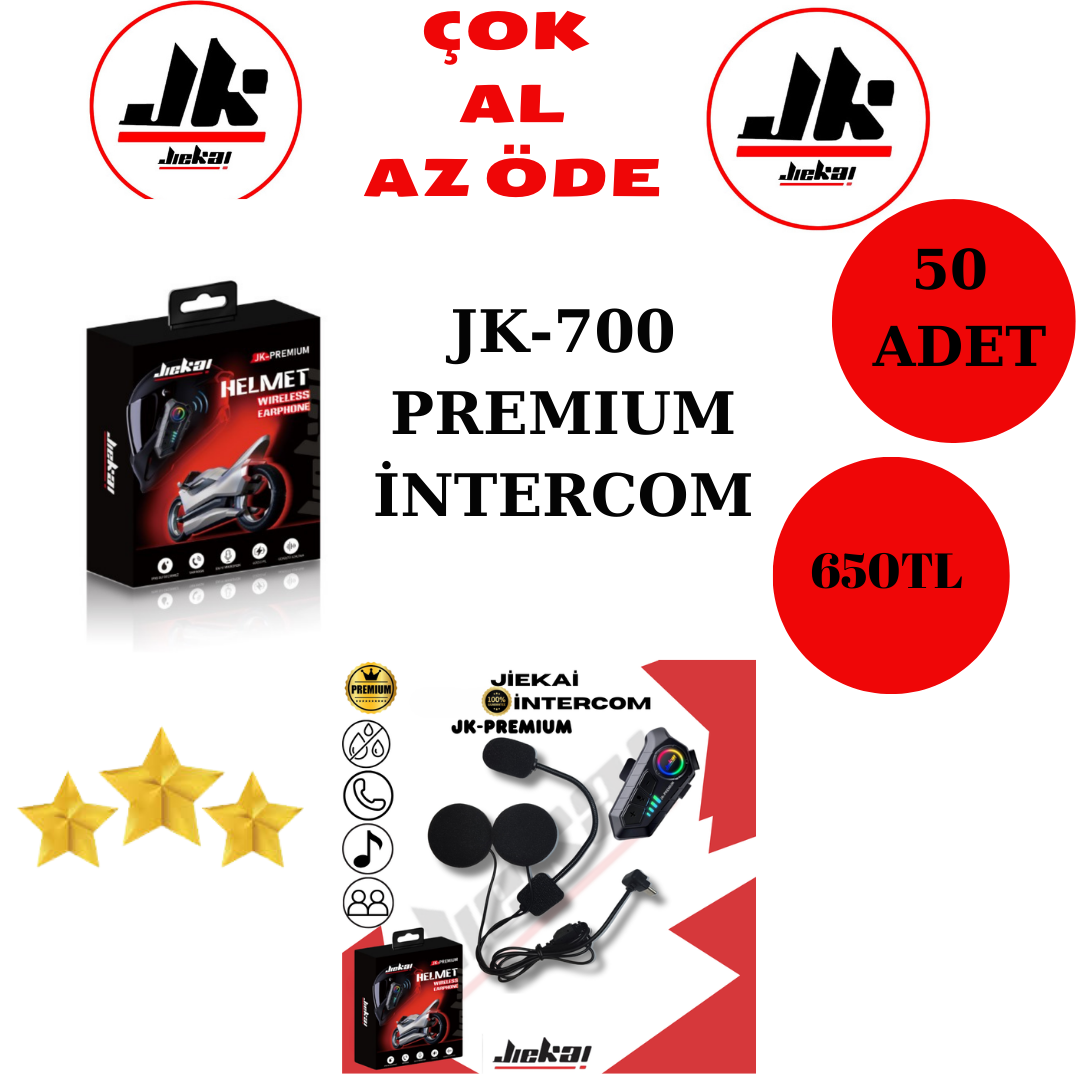 JİEKAİ JK-700 PIREMIUM İNTERCOM 50 ( ADET )