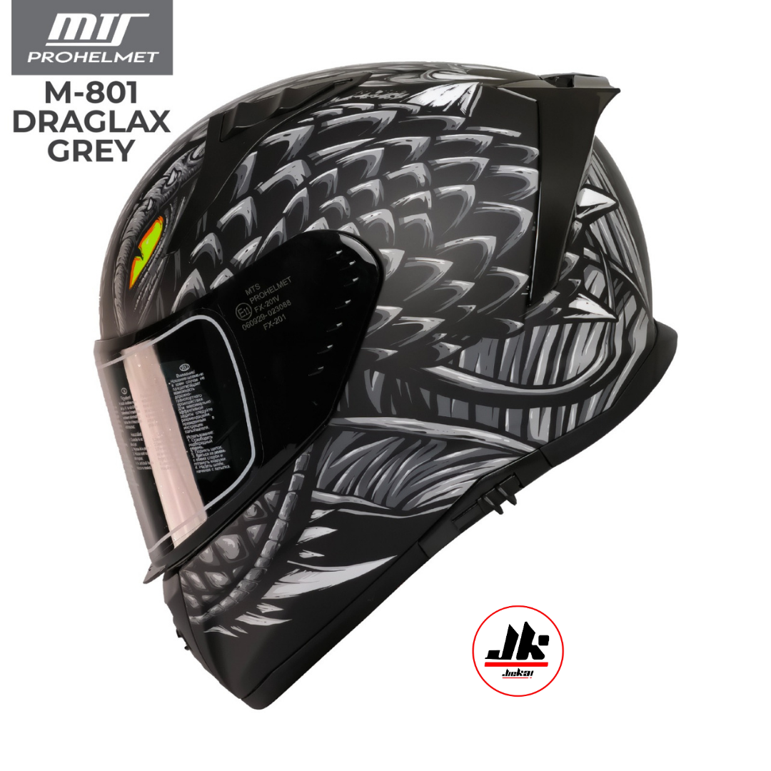 MTS-M801 DRAGLAX GREY FUL FACE KASK 